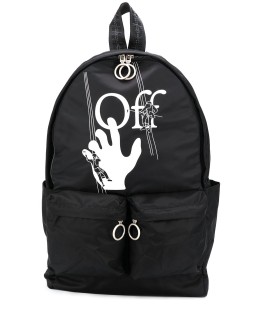 logo-print backpack