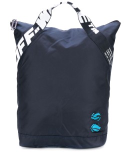 logo-strap backpack