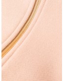 crop-sleeve panelled coat