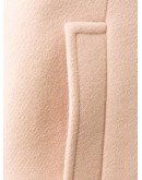 crop-sleeve panelled coat