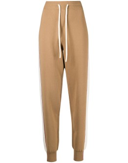 double-face knit track trousers