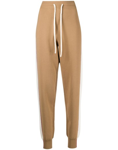 double-face knit track trousers