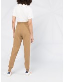 double-face knit track trousers
