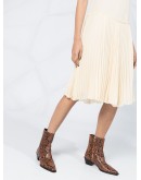 pleated jersey dress