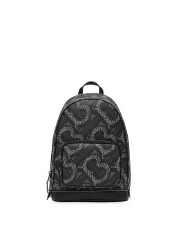 Monogram-print backpack