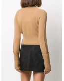 cashmere V-neck cropped cardigan