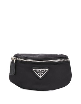 logo plaque belt bag