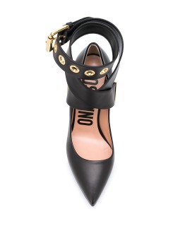 buckled ankle strap pumps