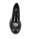 chunky-sole lace-up leather shoes