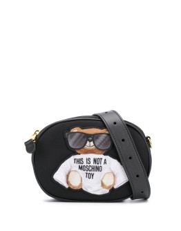 teddy bear-print belt bag