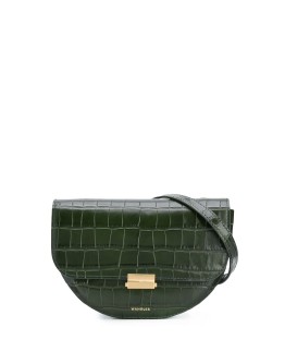 Anna crocodile-effect belt bag