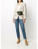 Anna crocodile-effect belt bag