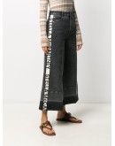 logo-stripe wide-leg jeans