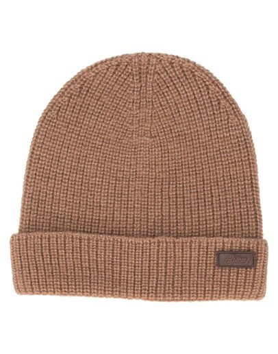 logo patch beanie hat