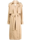 tab shoulder trench coat
