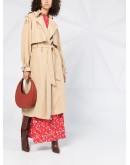 tab shoulder trench coat