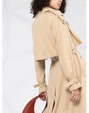 tab shoulder trench coat