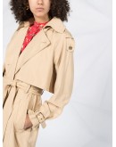 tab shoulder trench coat