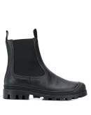 chunky leather Chelsea boots