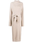 tie-waist knit dress