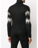 abstract-stripe knitted jumper