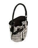 Wanda zebra-print bucket bag