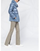 faux fur panel padded coat