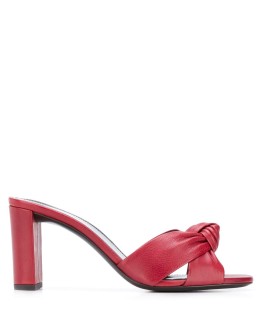Bianca ruched 80mm mules