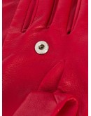 snap button leather gloves