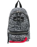 printed logo backpack