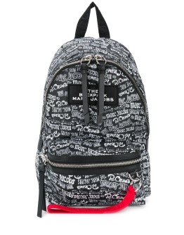 printed logo backpack