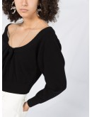 off-shoulder cropped top