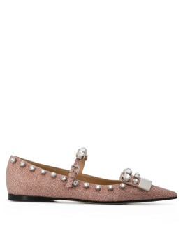 crystal-embellished ballerina shoes