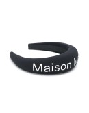logo print headband