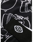 Outline skull-print boxers