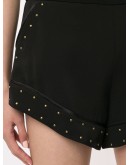 micro-stud flared shorts