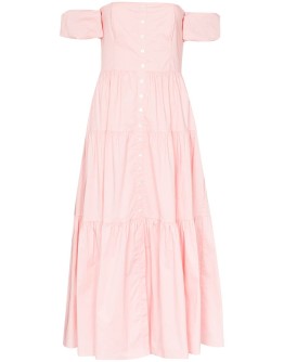Elio tiered midi dress