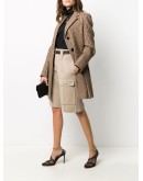 knee-length wool shorts