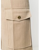 knee-length wool shorts