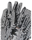 sequin-embellished long gloves