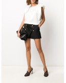 button-front shorts