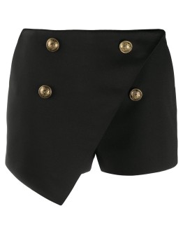 button-front shorts