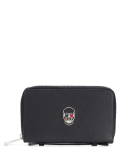 skull plaque wallet