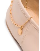 chain-detail ballerina shoes