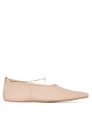 chain-detail ballerina shoes