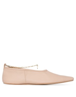 chain-detail ballerina shoes
