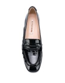 shiny loafers