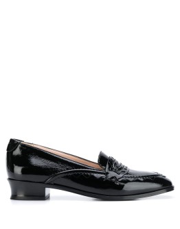 shiny loafers