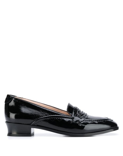 shiny loafers