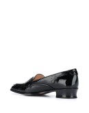 shiny loafers